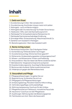 Inhaltsverzeichnis aus dem Buch Das steht Ihnen zu