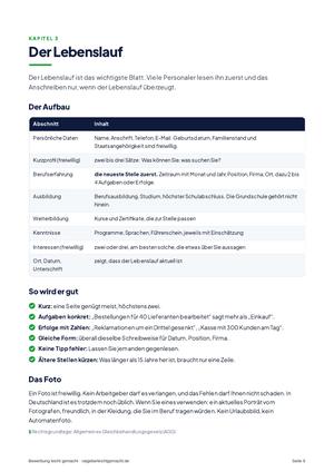 Seite 6 aus Bewerbung leicht gemacht