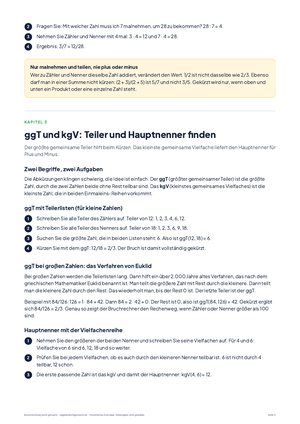 Seite 5 aus Bruchrechnung leicht gemacht