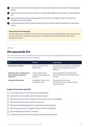 Seite 5 aus Feier planen leicht gemacht