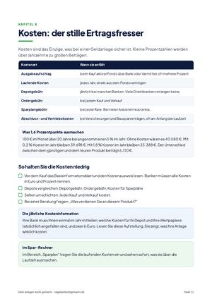 Seite 11 aus Geld anlegen leicht gemacht