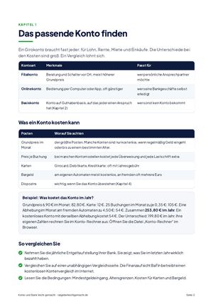 Seite 3 aus Konto und Bank leicht gemacht