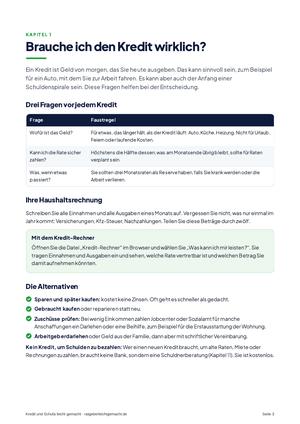 Seite 3 aus Kredit und Schufa leicht gemacht