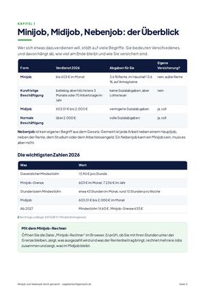 Seite 3 aus Minijob und Nebenjob leicht gemacht