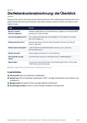 Seite 3 aus Nebenkostenabrechnung leicht gemacht