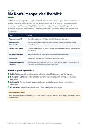 Seite 3 aus Notfallmappe leicht gemacht