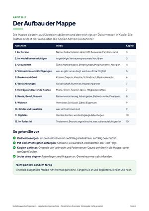 Seite 4 aus Notfallmappe leicht gemacht