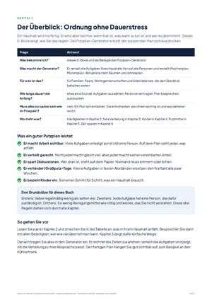 Seite 3 aus Putzen und Haushalt organisieren leicht gemacht