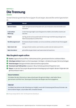 Seite 4 aus Trennung und Scheidung leicht gemacht