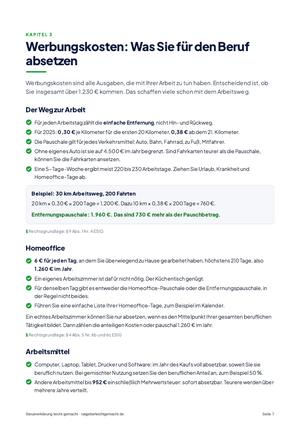 Seite 7 aus Steuererklärung leicht gemacht
