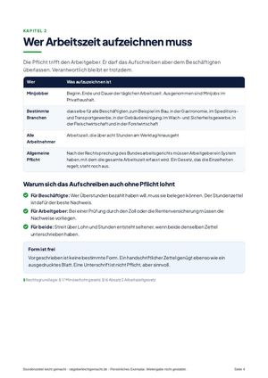 Seite 4 aus Stundenzettel leicht gemacht