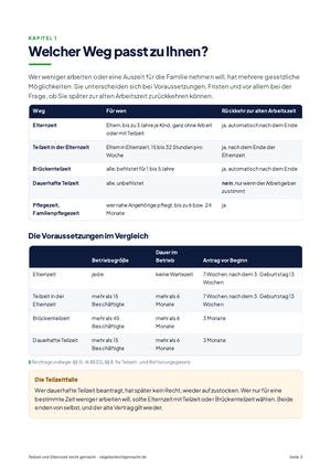 Seite 3 aus Teilzeit und Elternzeit leicht gemacht