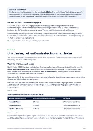 Seite 5 aus Umschulung und Bildungsgutschein leicht gemacht