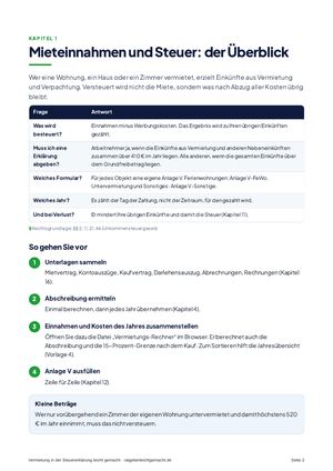 Seite 3 aus Vermietung in der Steuererklärung leicht gemacht