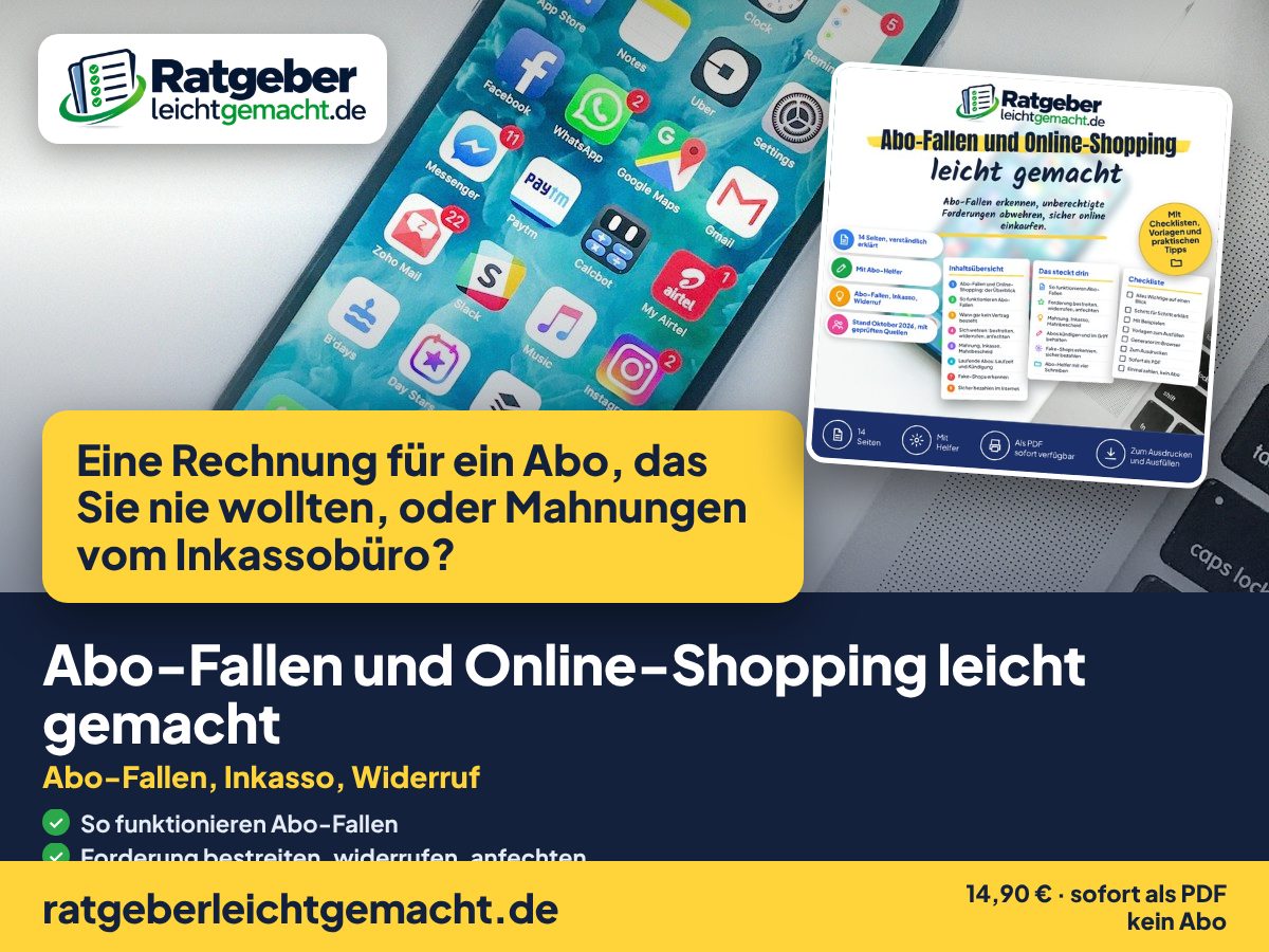 Titelbild Abo-Fallen und Online-Shopping leicht gemacht