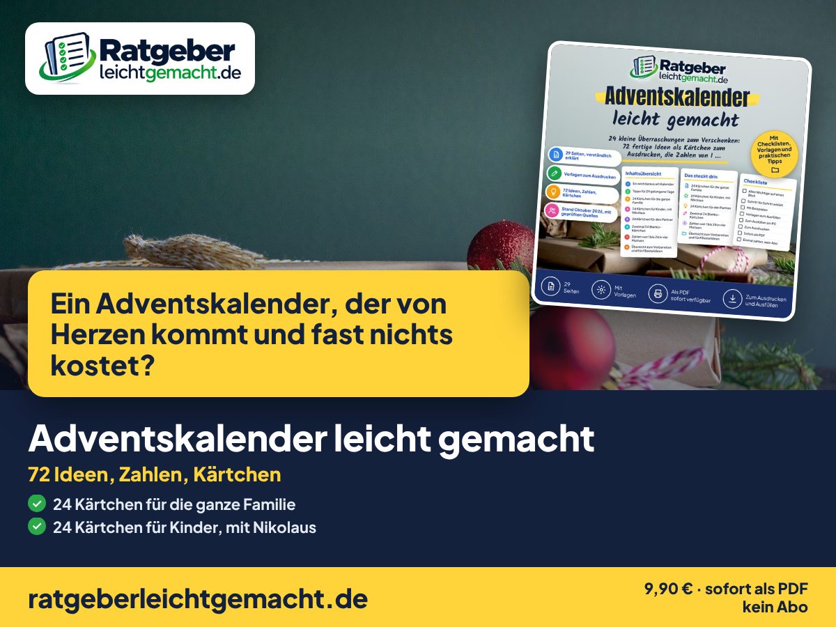 Titelbild Adventskalender leicht gemacht