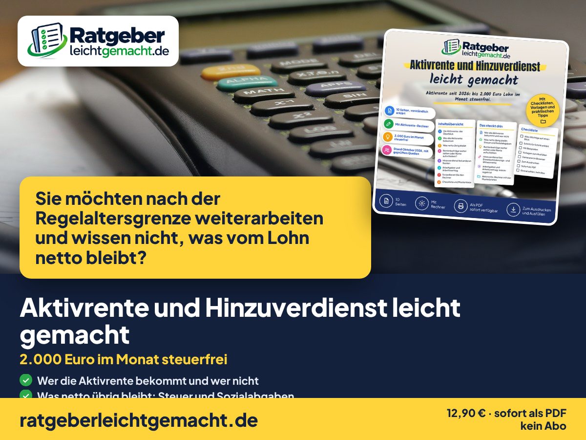 Titelbild Aktivrente und Hinzuverdienst leicht gemacht