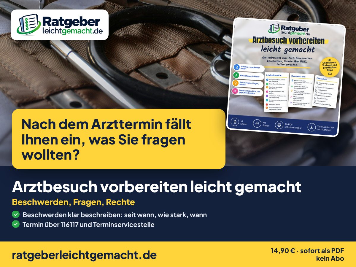 Titelbild Arztbesuch vorbereiten leicht gemacht