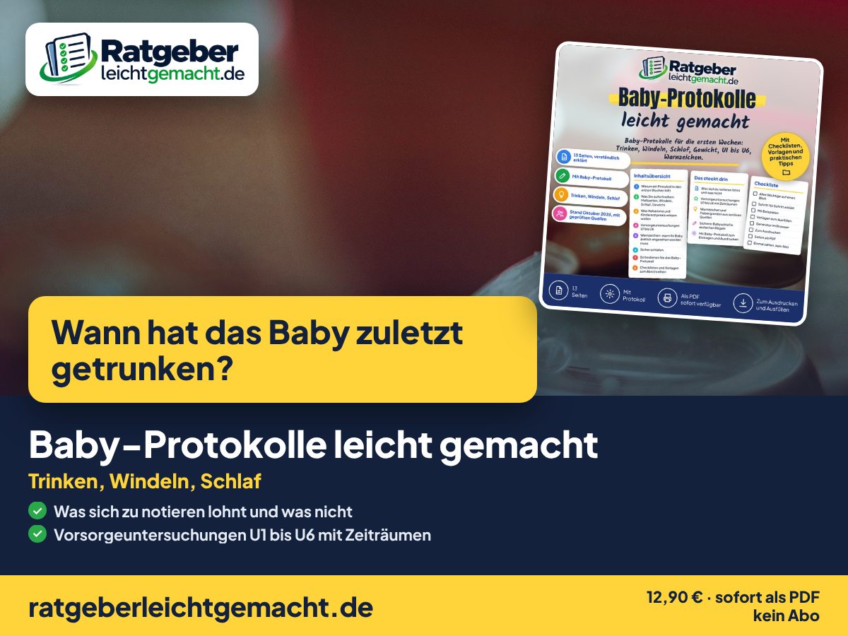 Titelbild Baby-Protokolle leicht gemacht