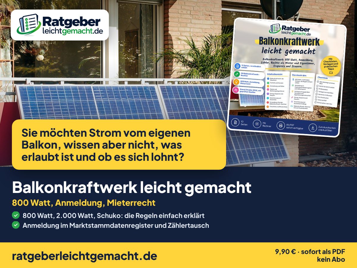 Titelbild Balkonkraftwerk leicht gemacht