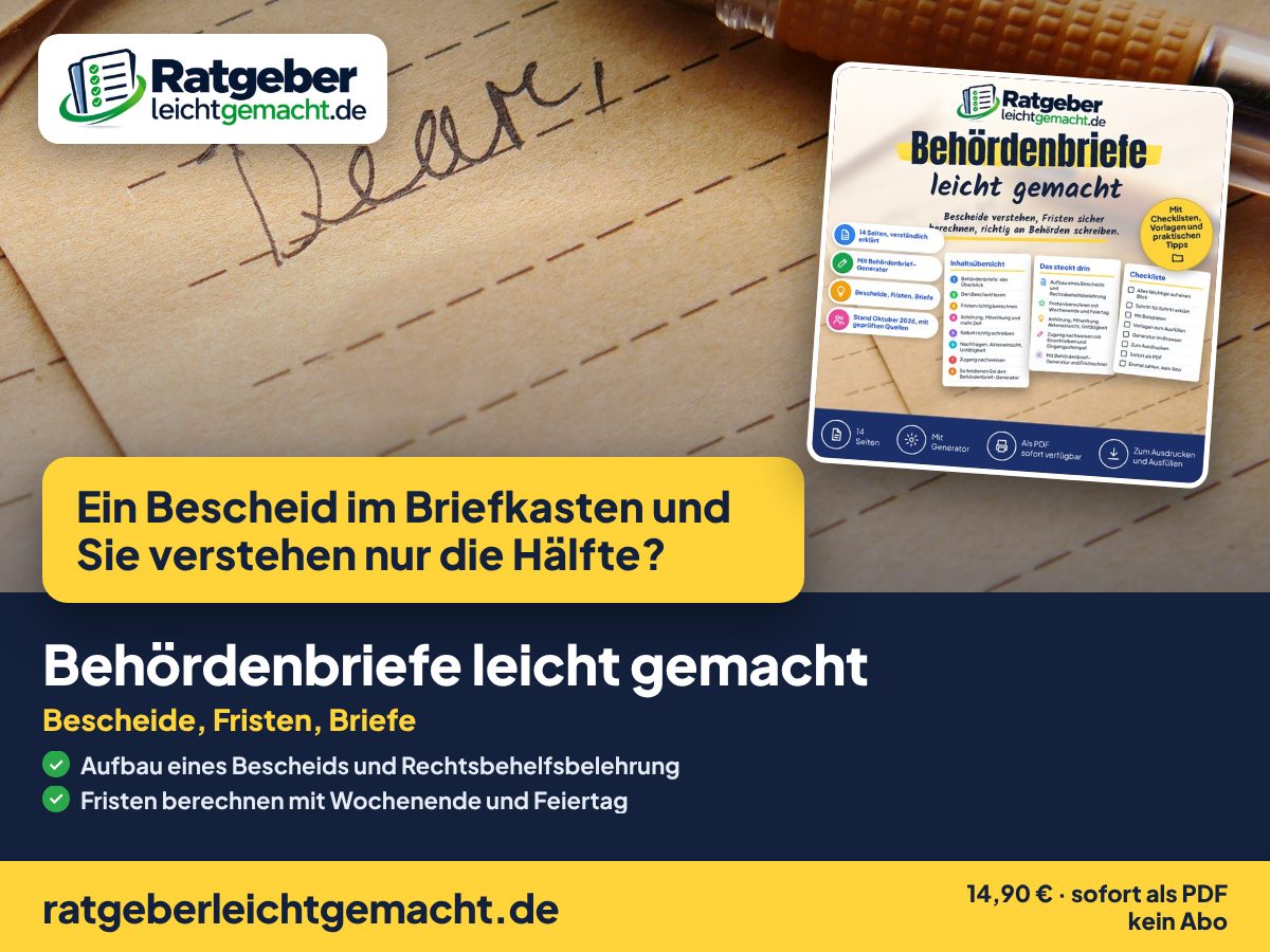 Titelbild Behördenbriefe leicht gemacht