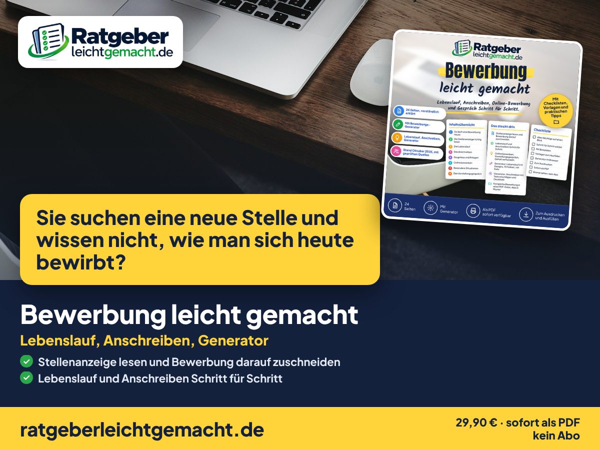 Titelbild Bewerbung leicht gemacht