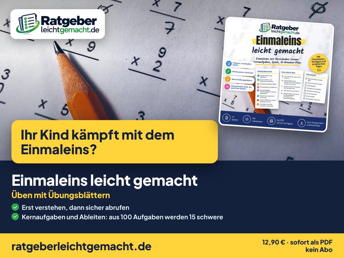Titelbild Einmaleins leicht gemacht