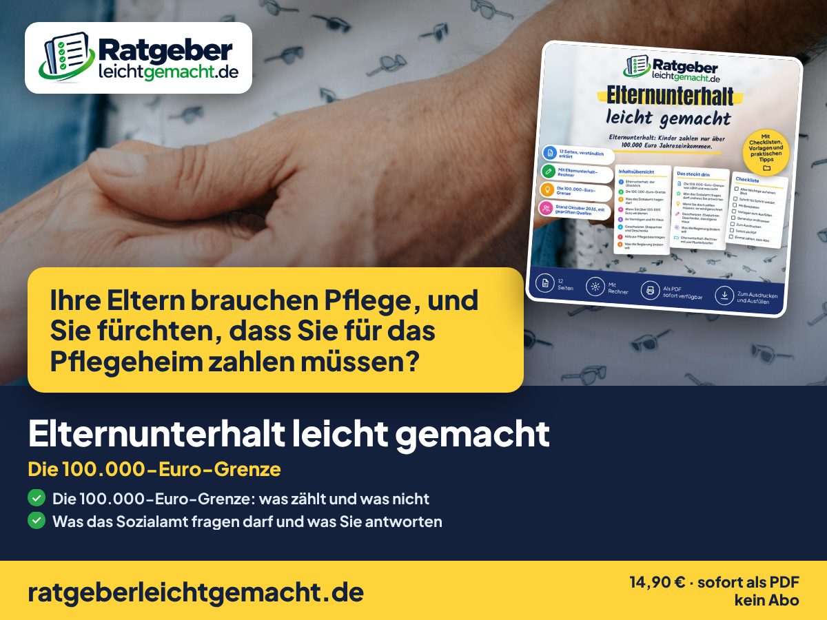 Titelbild Elternunterhalt leicht gemacht