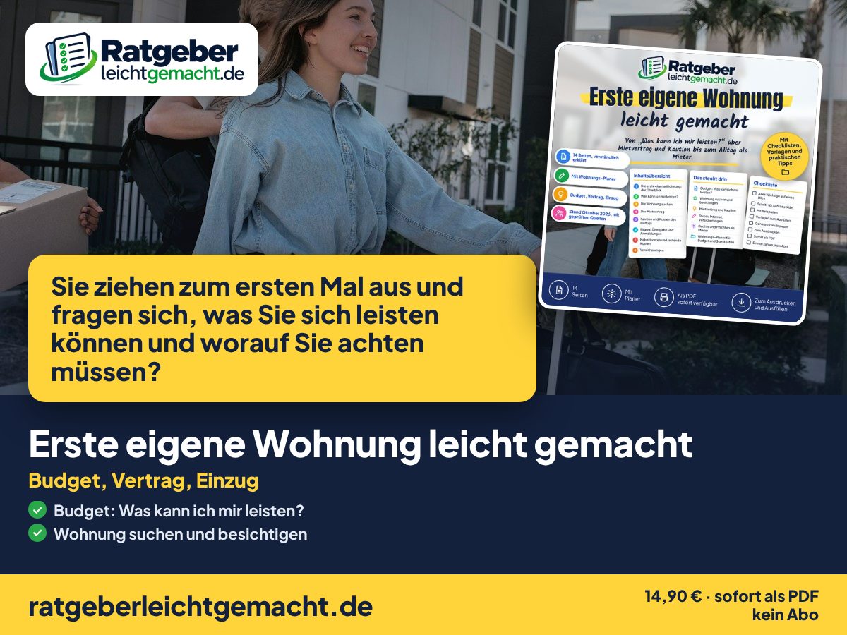 Titelbild Erste eigene Wohnung leicht gemacht