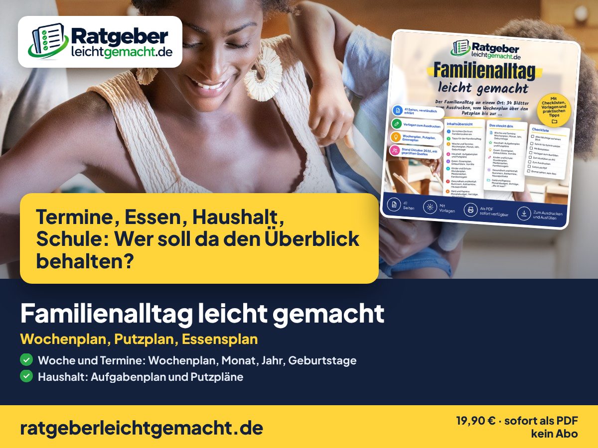 Titelbild Familienalltag leicht gemacht