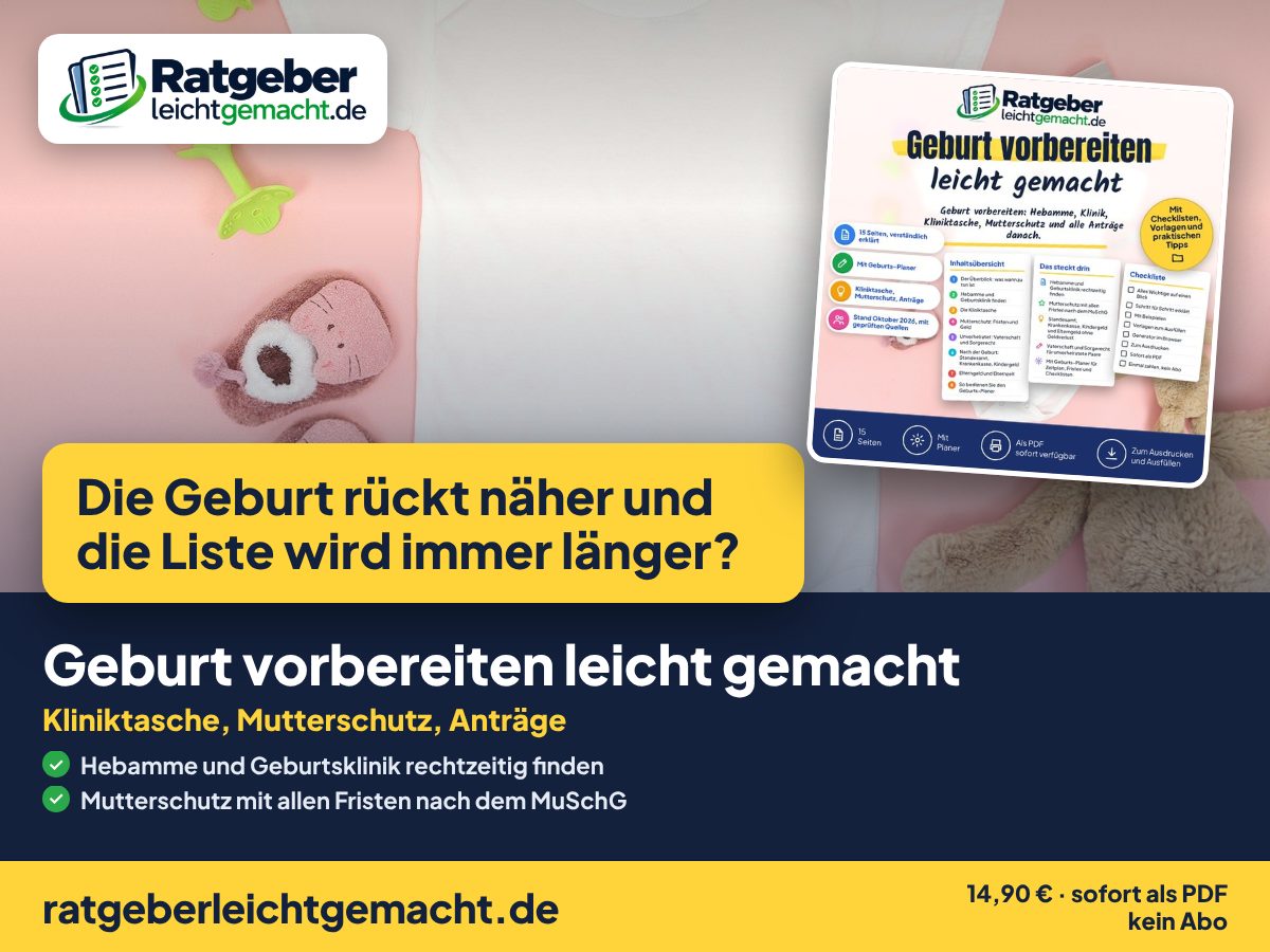 Titelbild Geburt vorbereiten leicht gemacht