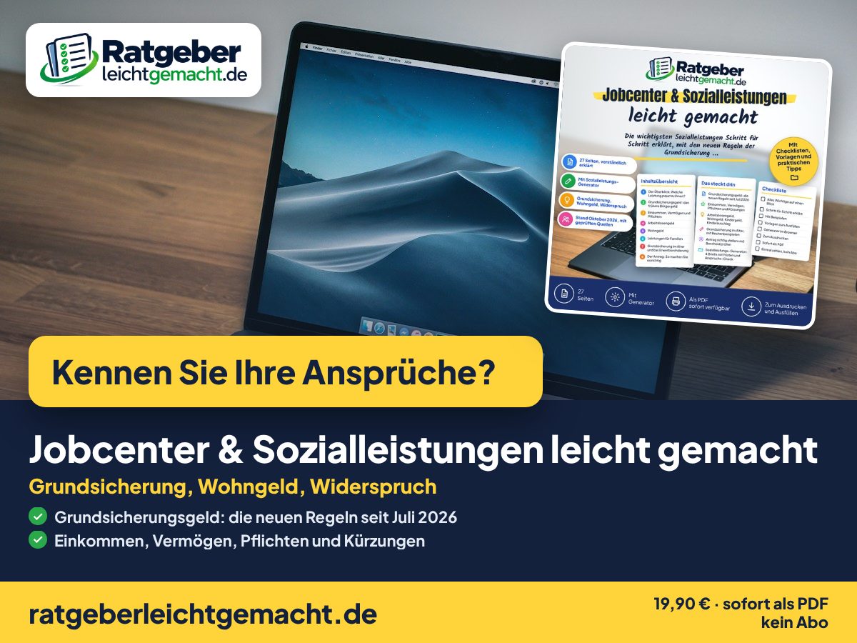 Titelbild Jobcenter & Sozialleistungen leicht gemacht