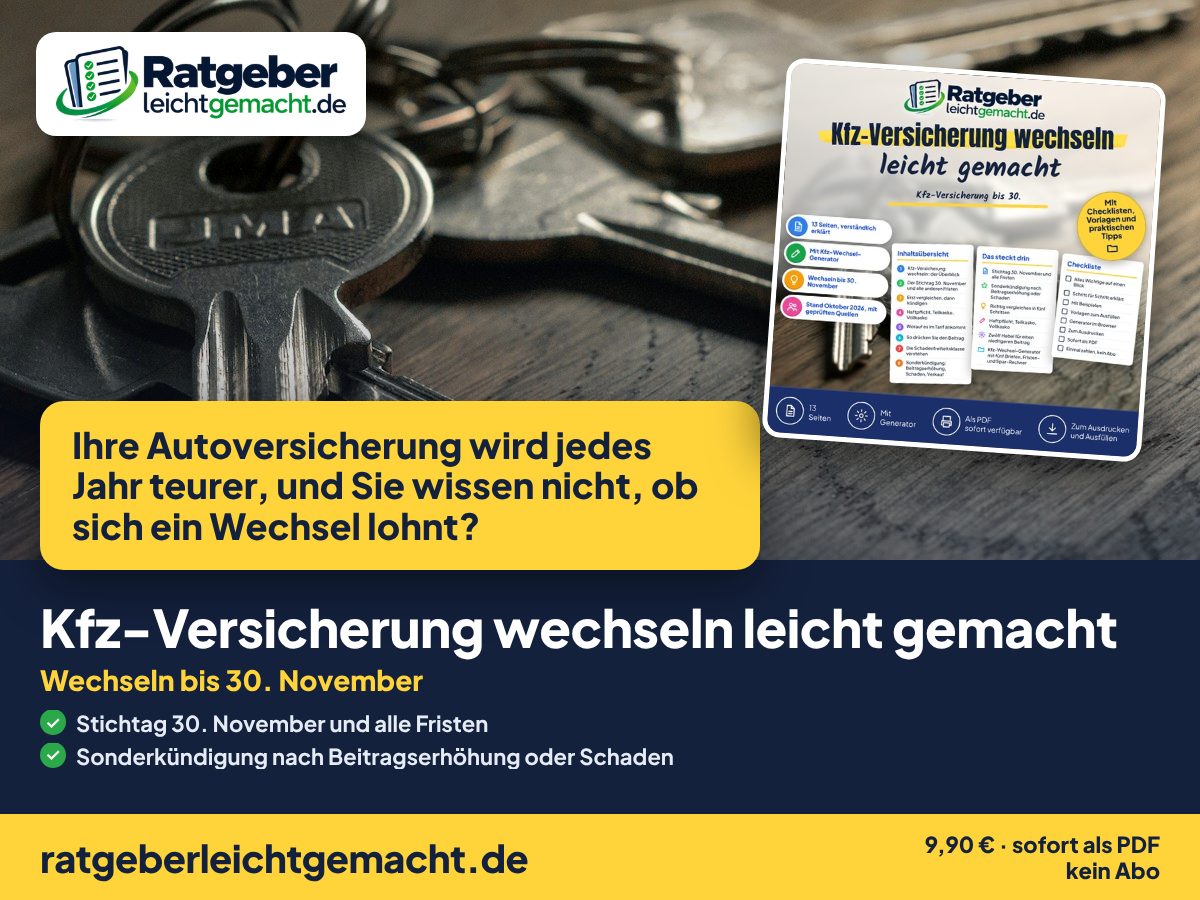 Titelbild Kfz-Versicherung wechseln leicht gemacht