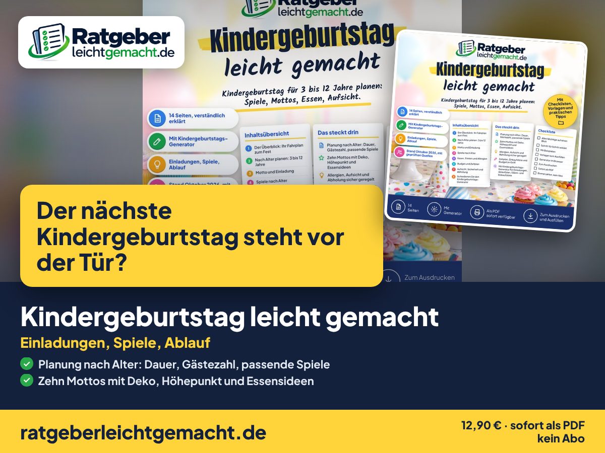 Titelbild Kindergeburtstag leicht gemacht