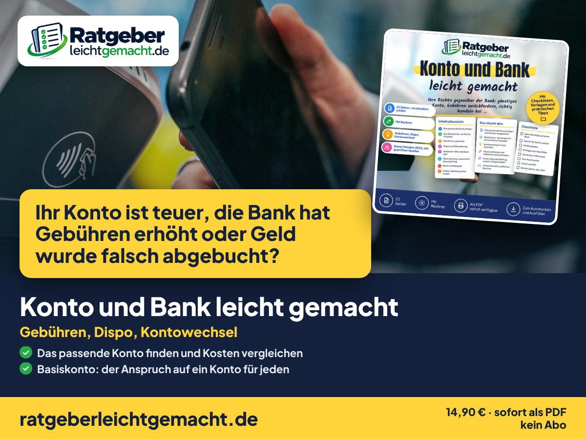 Titelbild Konto und Bank leicht gemacht