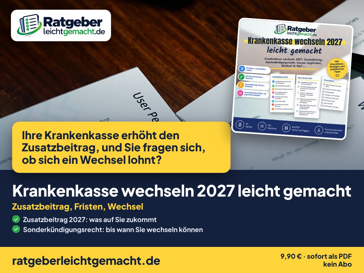 Titelbild Krankenkasse wechseln 2027 leicht gemacht