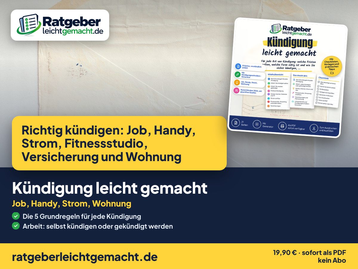 Titelbild Kündigung leicht gemacht