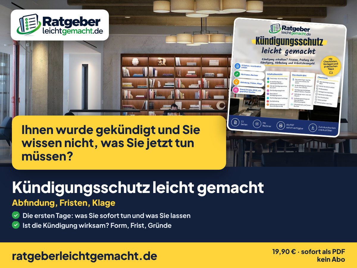 Titelbild Kündigungsschutz leicht gemacht