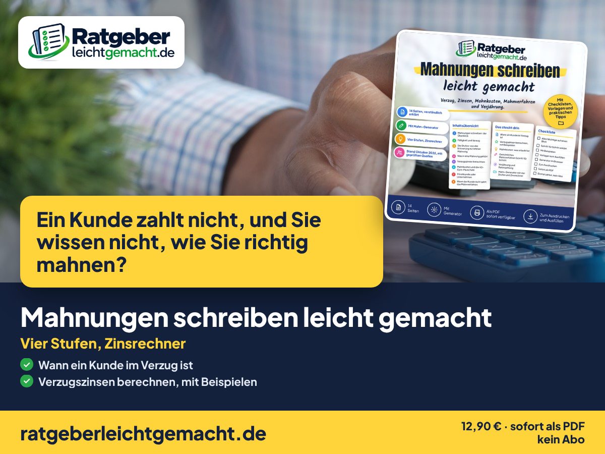 Titelbild Mahnungen schreiben leicht gemacht