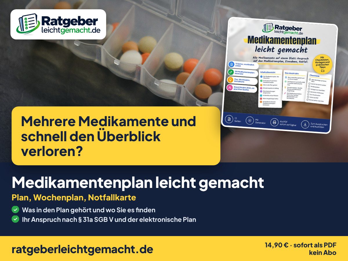 Titelbild Medikamentenplan leicht gemacht