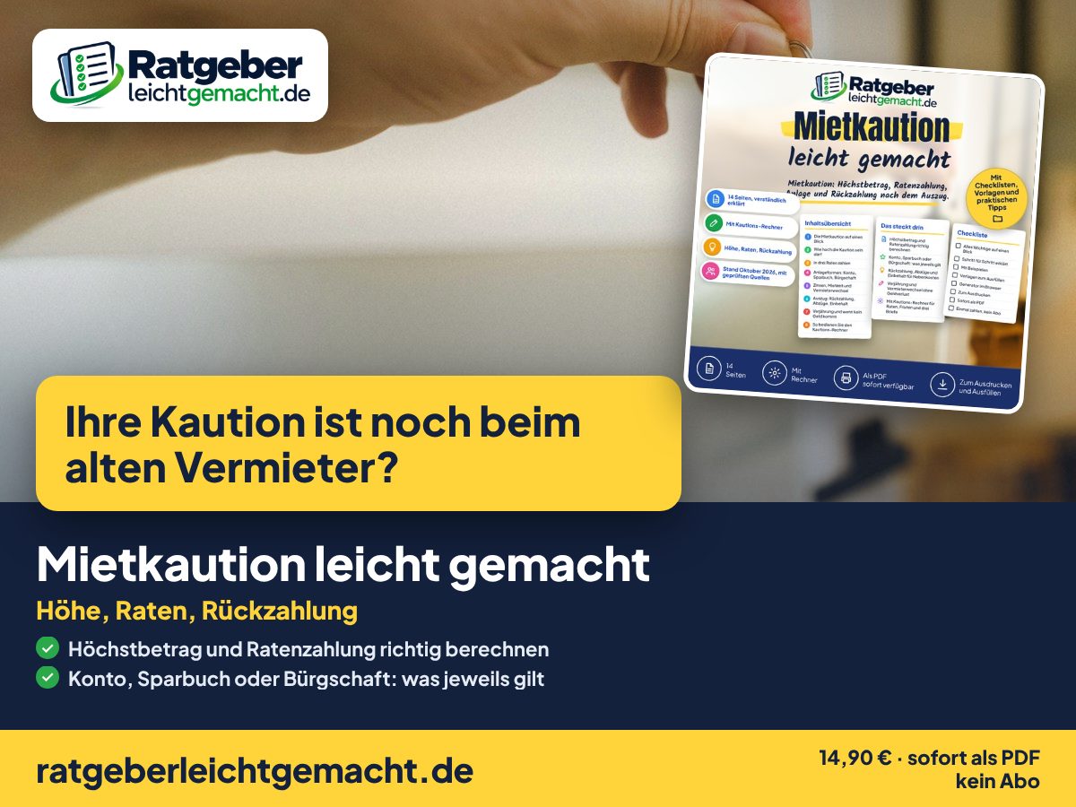 Titelbild Mietkaution leicht gemacht