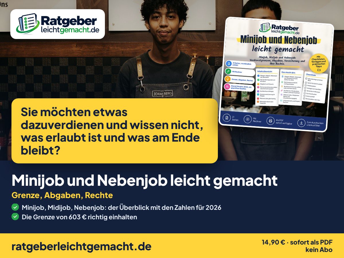 Titelbild Minijob und Nebenjob leicht gemacht