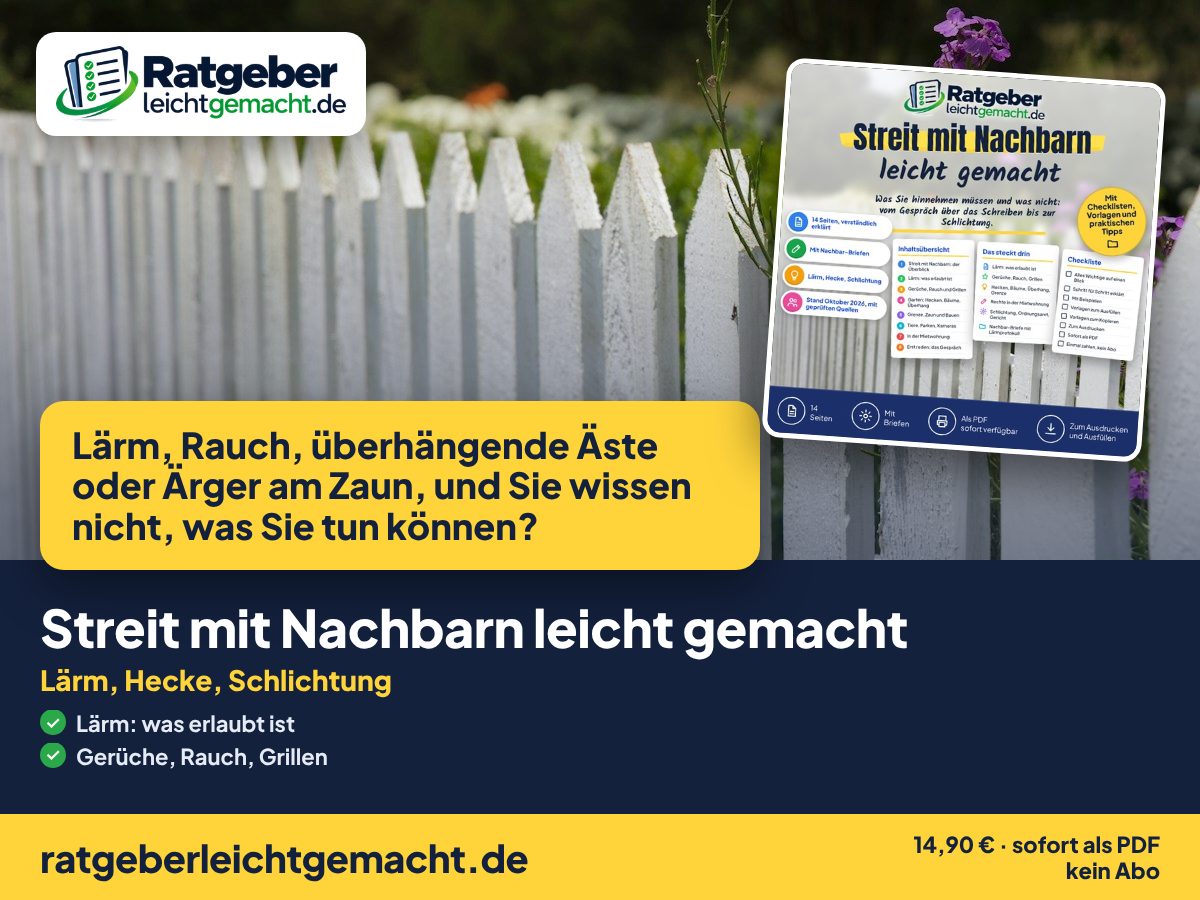 Titelbild Streit mit Nachbarn leicht gemacht