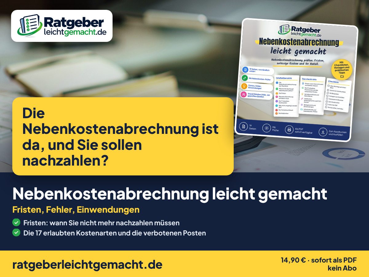 Titelbild Nebenkostenabrechnung leicht gemacht