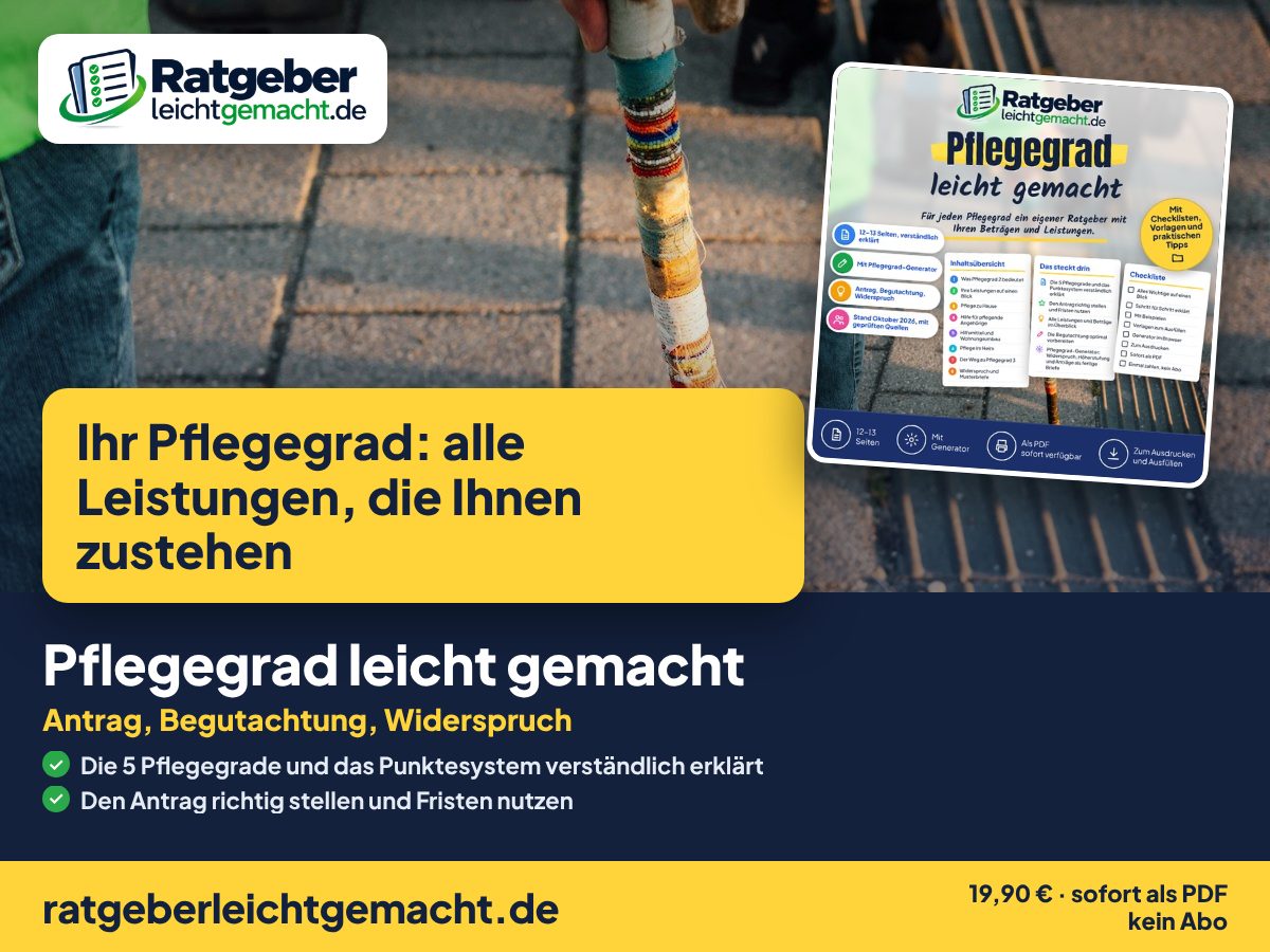 Titelbild Pflegegrad leicht gemacht