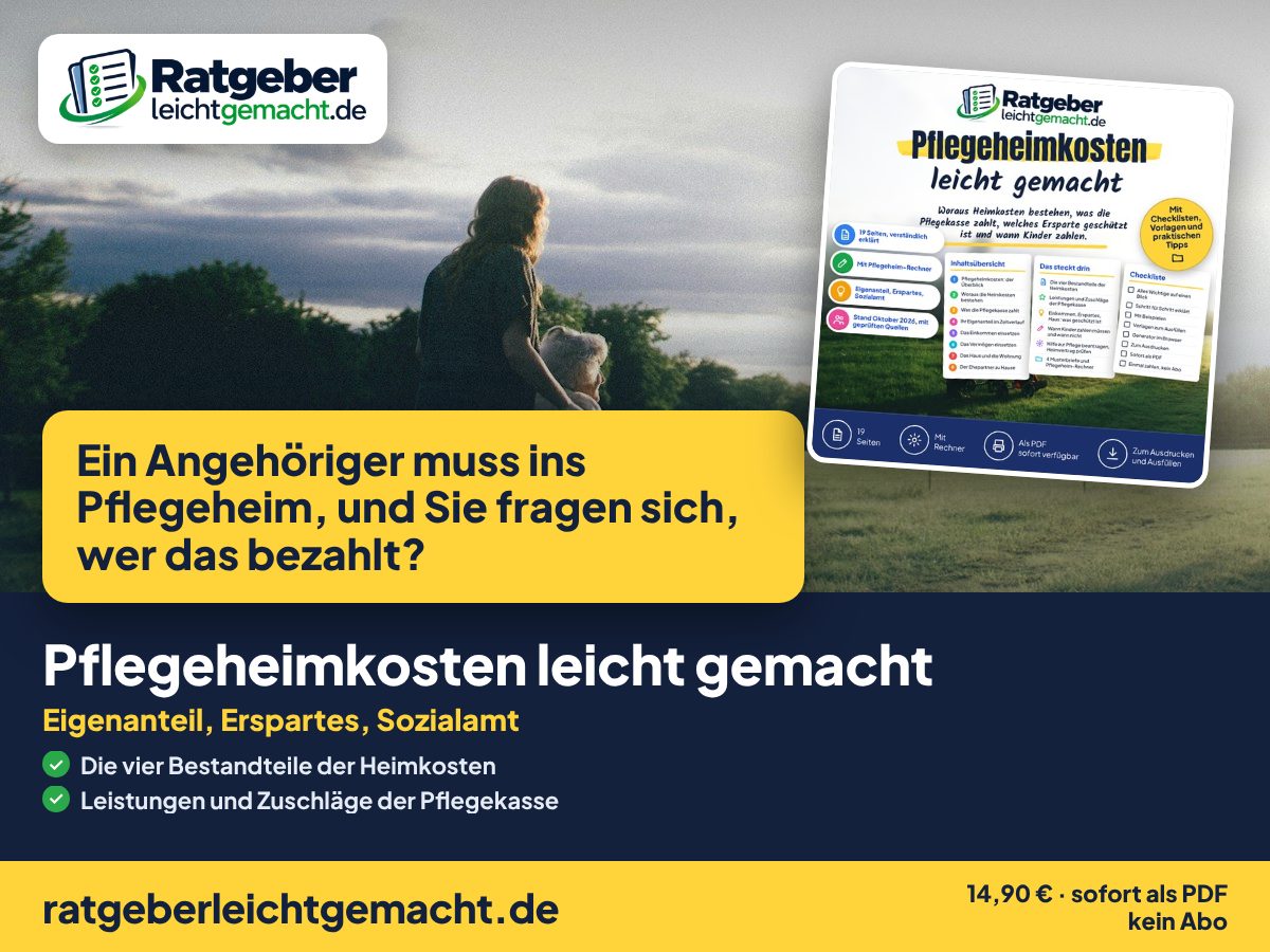 Titelbild Pflegeheimkosten leicht gemacht