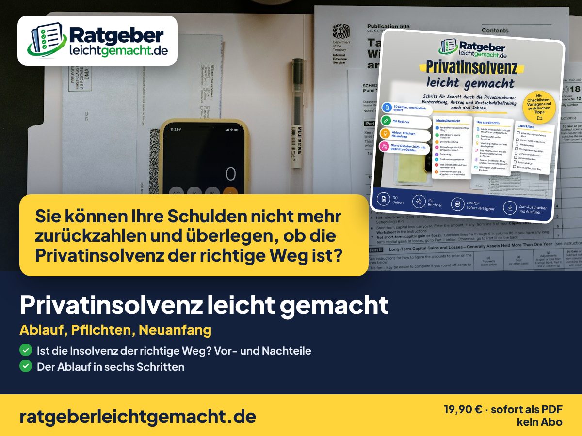 Titelbild Privatinsolvenz leicht gemacht