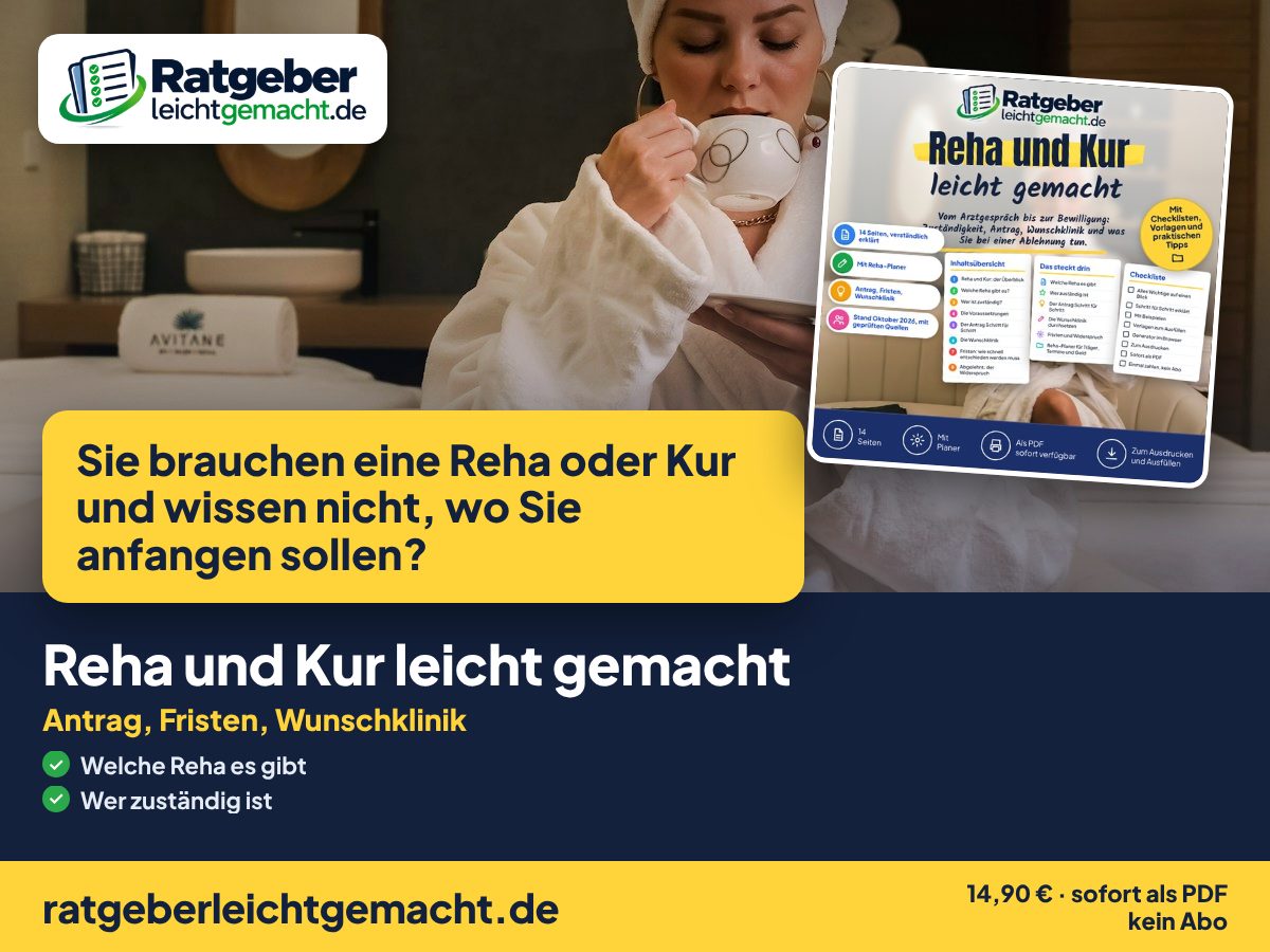 Titelbild Reha und Kur leicht gemacht