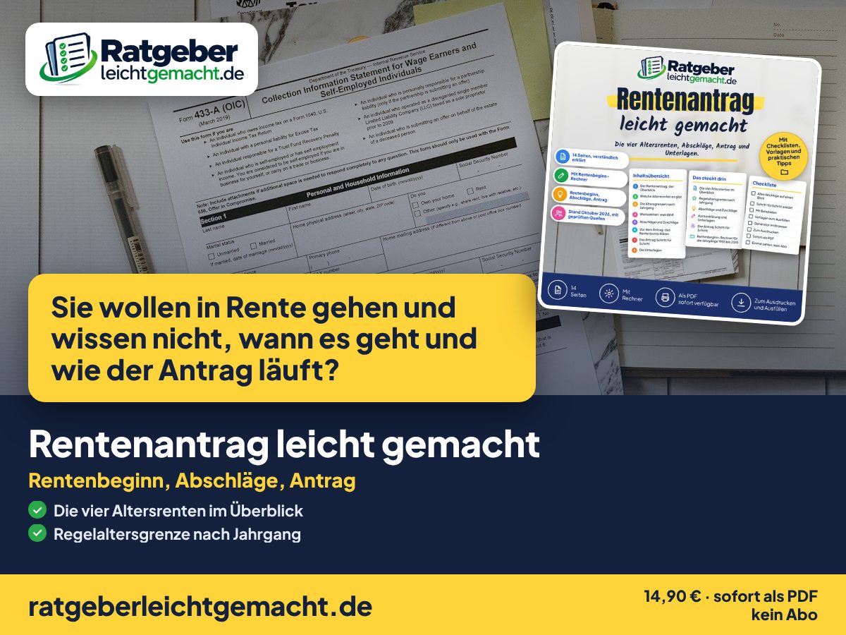 Titelbild Rentenantrag leicht gemacht