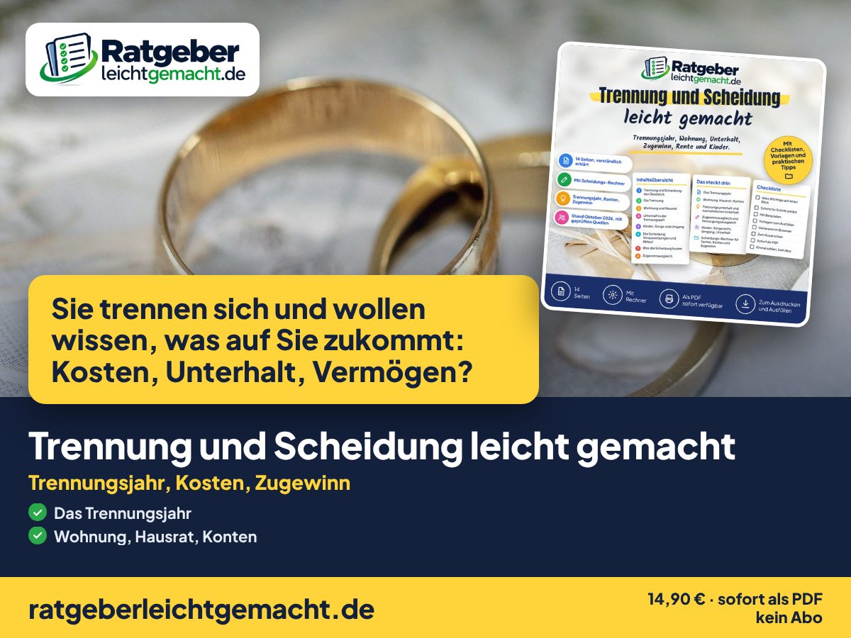 Titelbild Trennung und Scheidung leicht gemacht